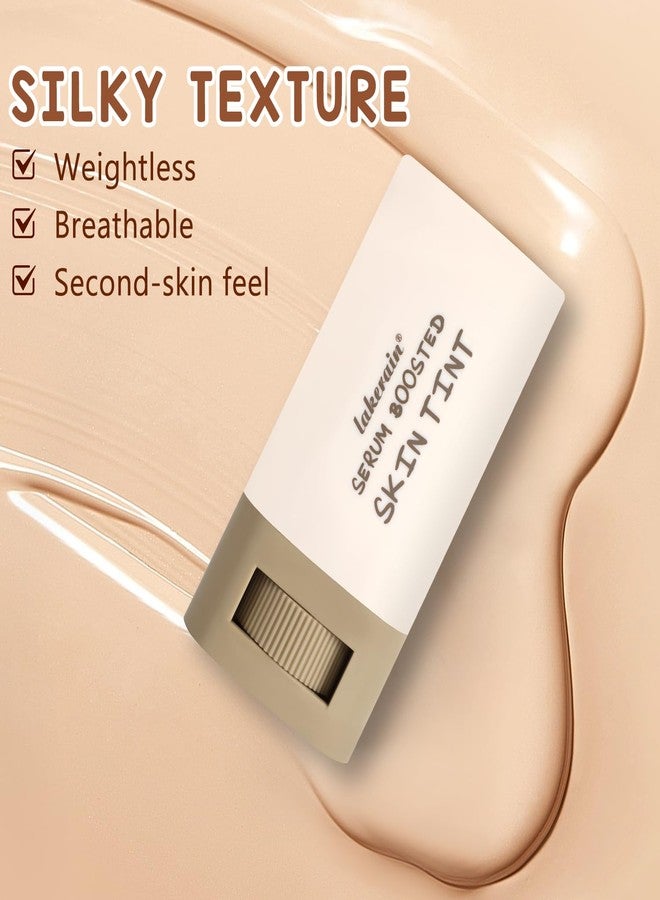 Grenben Foundation Stick Beauty Balm Serum Boosted Skin Tint, Solid Tinted Moisturizing Serum Contour Stick Foundation Face for Women, for Face Natural Makeup (03, 18g) - Image 4
